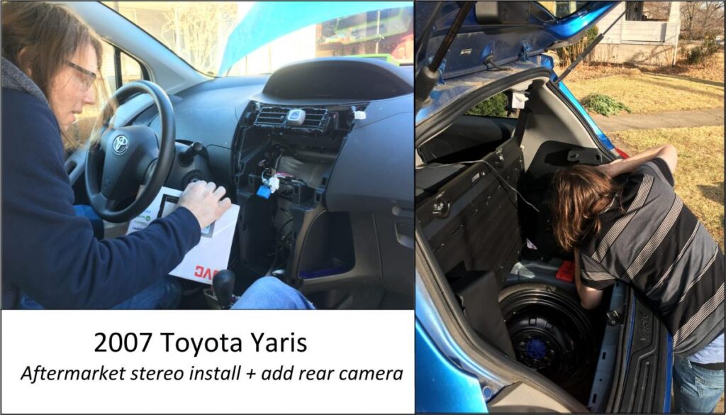 Aftermarket Rear Camera Install, Yaris