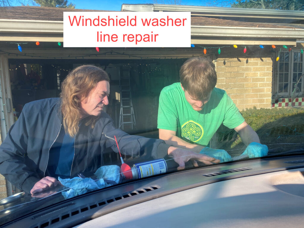 Chevy Express - Windshield Water Fluid Line Repair
