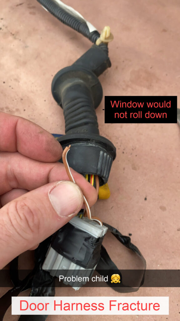 Door Harness Damage