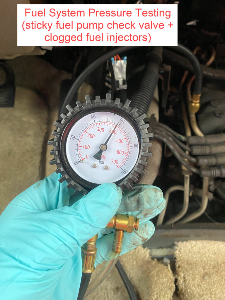 Fuel Pump Pressure Testing